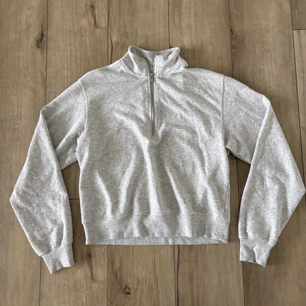 Fabletics Women's Quarter Zip Pullover Sweatshirt Small Lightweight Mock Neck